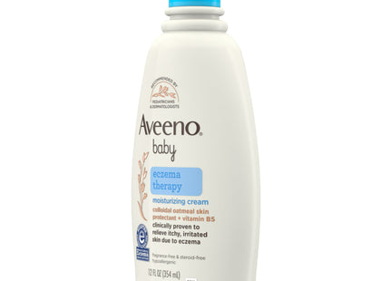 Aveeno Baby Eczema Therapy Moisturizing Cream with Oatmeal, 12 fl. oz (Pack Of 1)