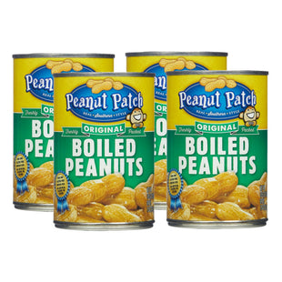 Peanut Patch Original Green Boiled Fresh Peanuts, Sugar-Free, 13.5 Ounce Can (Pack Of 4)