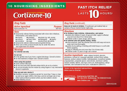 Cortizone-10 Plus Maximum Strength Hydrocortisone Anti-Itch Creme Plus Moisturizers, 2-Ounce Tubes (Pack Of 6)