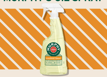 Murphy's Oil Soap, Multi-Use, Wood Cleaner Spray, with Orange Oil, Fresh Scent, 22 Ounce (Pack Of 4)