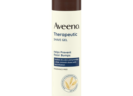 Aveeno Therapeutic Shave Gel with Oat and Vitamin E, 7 Oz (Pack Of 7)