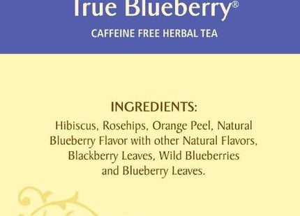 Celestial Seasonings Caffeine Free, Herbal Tea Bag, True Blueberry, 20 Count (Pack Of 6)