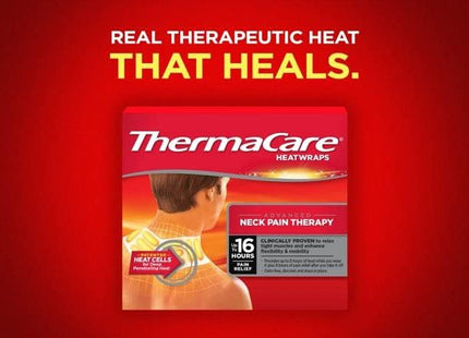 ThermaCare Neck, Shoulder, Wrist, Pain Relief Therapy Patches, Heat Wrap, 3 Count (Pack Of 7)