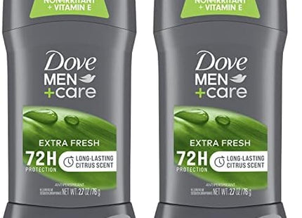 Dove Men+Care Non-irritant Antiperspirant & Deodorant Stick, Extra Fresh, 2.7 Ounce (Pack Of 1)