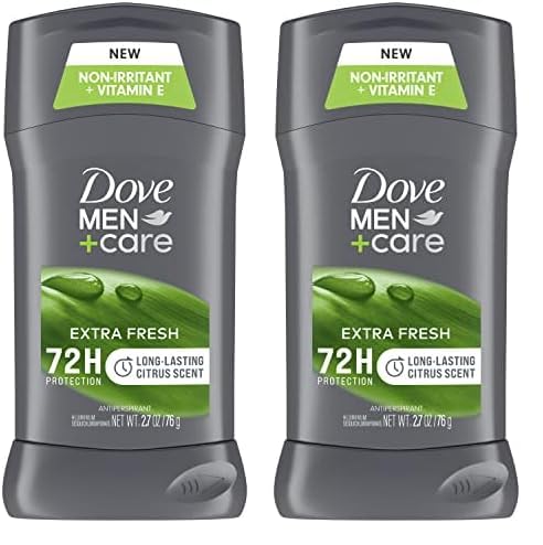 Dove Men+Care Non-irritant Antiperspirant & Deodorant Stick, Extra Fresh, 2.7 Ounce (Pack Of 2)