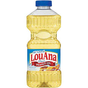 LouAna Peanut Oil, Healthy Peanut Oil For Deep Frying, Non-GMO, Versatile Culinary Use, High Smoke Point Oil, 24 Fl Ounce (Pack Of 1)