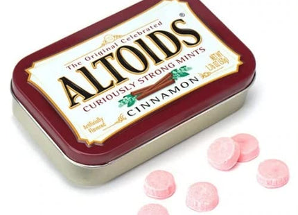 Altoids Curiously Strong Mints, Cinnamon Breath Mints Strong, Tins Pack, 1.76 ounce (Pack Of 12)