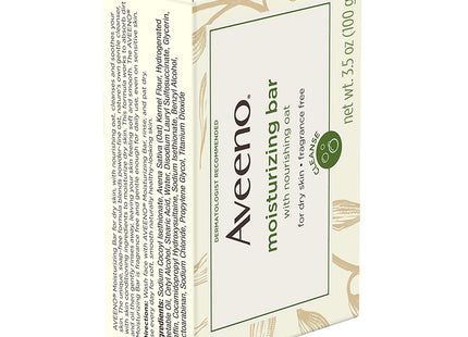 Aveeno Gentle Naturals Moisturizing Facial Cleansing Bar for Dry Skin, Fragrance Free, 3.5 Ounce (Pack Of 6)