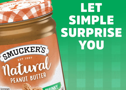 Smucker’s Natural Chunky Peanut Butter, 16 Ounces