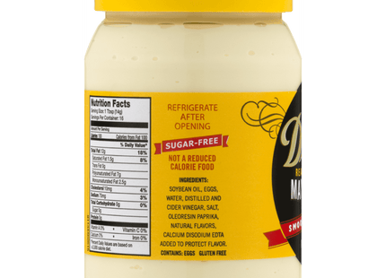 Duke's Real Mayonnaise, Family recipe, Smooth & Creamy, Gluten-free, Jar 8 Ounce (Pack Of 1)