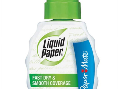 Paper Mate Liquid Paper - Correction Fluid - Fast Dry - White - Large 0.74 fl oz (Pack Of 3)