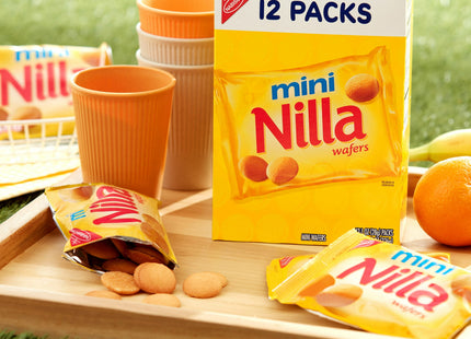 Nilla Wafers Mini Cookies, Traditional Vanilla Wafers Cookies, Perfect for Snacking, 1 ounce 12 Count (Pack Of 2)