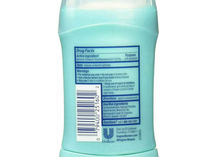 Degree Women Anti-Perspirant and Deodorant, Invisible Solid, Shower Clean 1.6 Ounce (Pack Of 7)