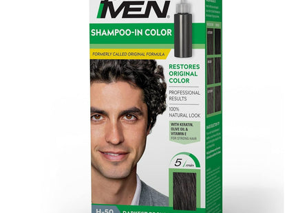 Just For Men Shampoo-In Color Gray Hair Coloring H-50 Darkest Brown (6 Pack) - Personal Care > & Styling Shampoo