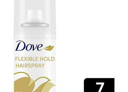 Dove Style+Care Strength & Shine, Hairspray Flexible Hold, Frizz Protect, Aerosol Can, 7 Ounce (Pack Of 3)