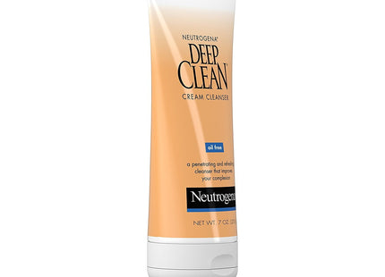 Neutrogena Deep Clean Daily Facial Cleanser Cream, With Beta Hydroxy Acid, Remove Dirt Oil & Makeup, 7 Ounce (Pack Of 6)