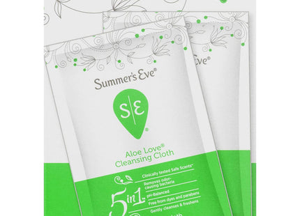 Summer’s Eve Aloe Love, Cleansing Cloths, Gentle Daily Feminine Wipes Removes, 16 Count (Pack Of 1)