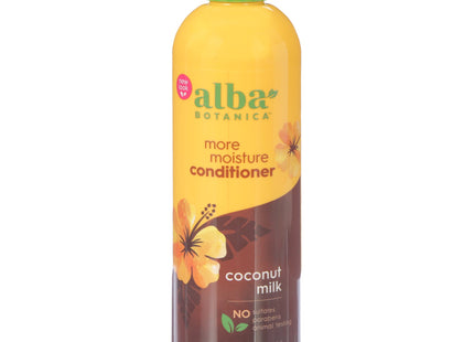 Alba Botanica More Moisture Conditioner Coconut Milk, Hawaiian Extra-Rich Hair Conditioner, 12 Fl Ounce (Pack Of 12)