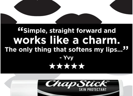 ChapStick Classic Original Skin Protectant Lip Balm, Moisturizing Lip Care, 3 Tubes (Pack Of 24)