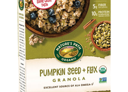 Nature's Path Organic Pumpkin Seed and Flax Granola, Wheat free, Low Sodium, Non-GMO, 11.5 Ounce (Pack Of 6)