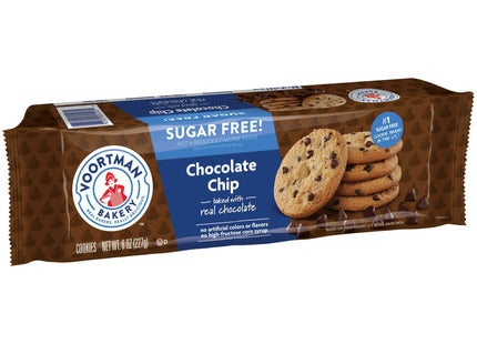 Voortman Bakery, Sugar Free, Chocolate Chip Cookies, Crispy, Crunchy, 8 Ounce (Pack Of 24)