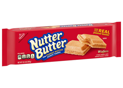 NABISCO Nutter Butter, Peanut Butter Creamy Wafer Cookies, Crunchy Cookies With Smooth Creamy Filling, 10.5 Oz (Pack Of 6)