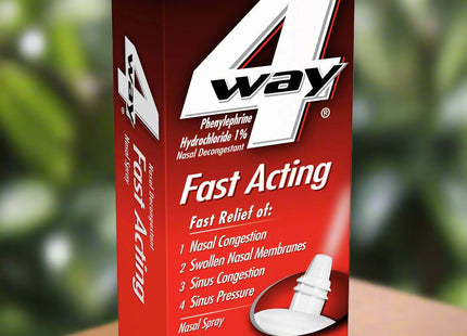 4Way Fast Acting Nasal Spray for Sinus Congestion Relief 1oz (12 Pack) - Health Care > Over-the-Counter Medication