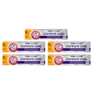 Arm & Hammer Complete Care, Stain Defense Fluoride Anticavity Toothpaste, 6 Ounce (Pack Of 5)