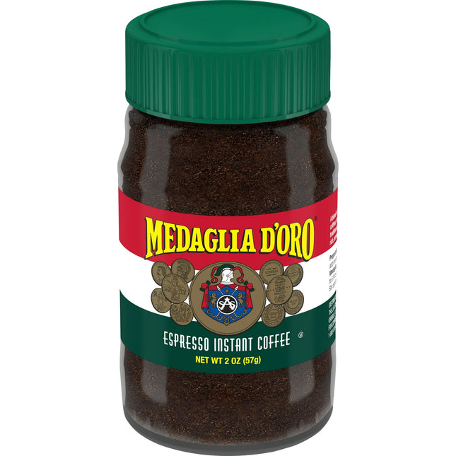 Medaglia d'Oro Style Instant Double Roast Italian Espresso Coffee, Decaffeinated, 2 Ounces (Pack Of 1)