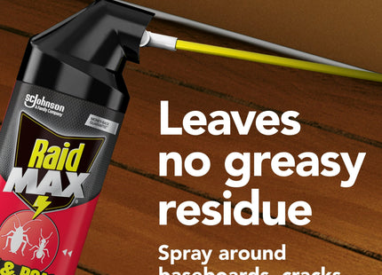 Raid Max Ant and Roach Spray, Insect Killer, Aerosol Can, 14.5 Ounce (Pack Of 3)