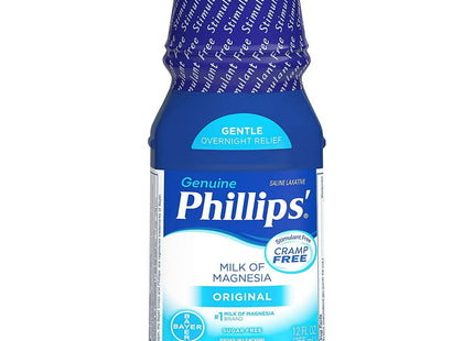 Phillips Milk of Magnesia Liquid Magnesium Laxative & Antacid Original 12 Ounce (Pack Of 4)