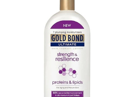 Gold Bond Ultimate Skin Therapy Lotion, Strength & Resilience, With Proteins And Lipids for Aging Mature Skin 13 Ounce (Pack Of 2)