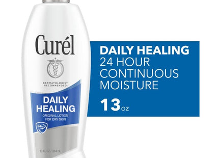 Curel for Dry Skin Daily original Healing Hand And Body Lotion, Pump Bottle Unscented, 13 Fl Ounce (Pack Of 4)