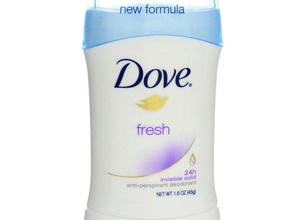 Dove Invisible Solid, Antiperspirant Deodorant Stick, All Day Protection. Fresh Scent, 1.6 Ounce (Pack Of 12)