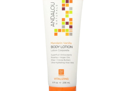 Andalou Naturals Mandarin Vanilla Vitalizing Body Lotion, 8 Ounce (Pack Of 6)