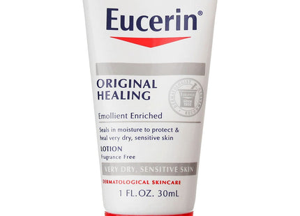 Eucerin Original Moisturizing Lotion, For Extremely Dry Skin, Emollient Enriched Lotion 1 Ounce (Pack Of 5)