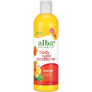 Alba Botanica Body Builder, Mango Natural Hawaiian, Hair Wash, Mango Moisturizing, Shampoo, 12 Ounce (Pack Of 24)