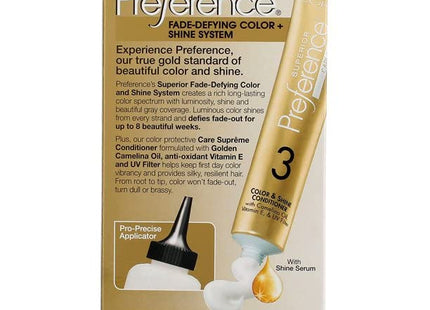 L'Oreal Paris Superior Preference Fade-Defying Shine Permanent Hair Color #8 Medium Blonde 1 Kit (Pack Of 24)