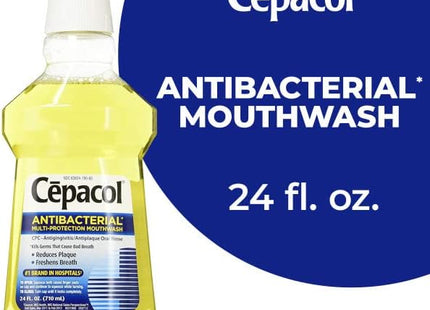 Cepacol Antibacterial Multi-Protection Mouthwash, Freshen Breath, 24 FL Ounce (Pack Of 12)