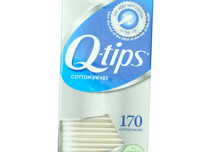 Q-Tips Flexible Cotton Swabs, For Home First Aid and Beauty, 100% Cotton, 170 Count (Pack Of 1)