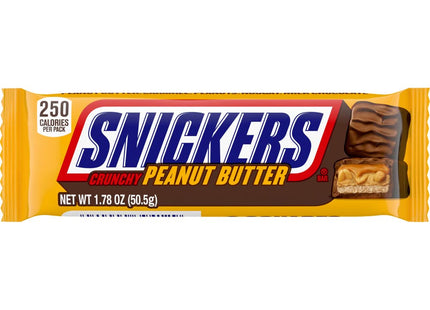 Snickers Peanut Butter Squared Candy, Chocolate Candy Bars, Full Size 1.78 Ounce (Pack Of 24)