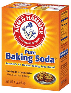 Arm & Hammer Pure Baking Soda, For Baking, Cleaning & Deodorizing, 16 Ounce (Pack Of 2)