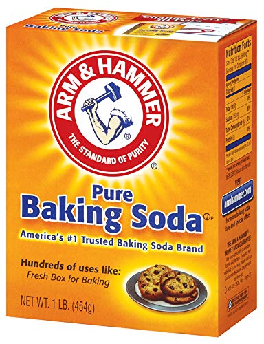 Arm & Hammer Pure Baking Soda, For Baking, Cleaning & Deodorizing, 16 Ounce (Pack Of 2)