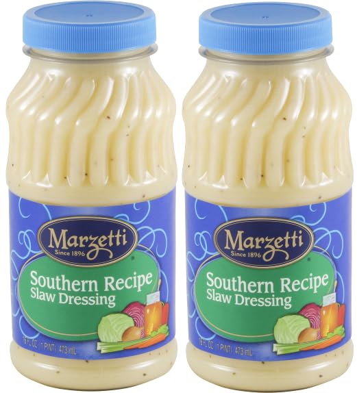 Marzetti The Original All Natural Creamy Coleslaw Tangy Salad Dressing, Versatile Use, 16 Ounce Jar (Pack Of 2)