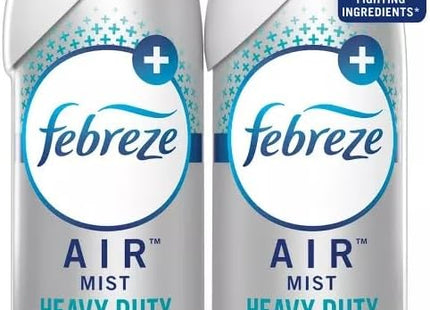 Febreze AIR Effects Air Freshener, Handheld Aerosol, Odor-Eliminating, Heavy Duty Crisp Clean, 8.8 oz (Pack Of 10)