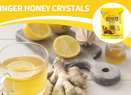 Prince of Peace Instant Lemon Ginger Honey Crystals Tea, 10 Sachets (Pack Of 2)