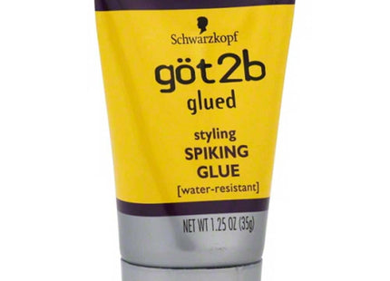 Got2b Original Glued Styling Spiking Hair Gel, Water Resistant, Travel Size, 1.25 Ounce (Pack Of 2)