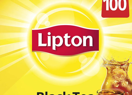 Lipton Naturally Smooth Taste, Black Tea Bags, Iced or Hot Tea, unsweetened, 8 ounce 100 Count (Pack Of 12)