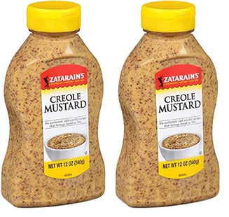 Zatarain's No Artificial Flavors Kosher Creole Mustard, Authentic Flavor, Marinades, And Dressings, Bottle, 12 Ounce (Pack Of 2)