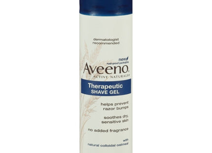 Aveeno Therapeutic Shave Gel with Oat and Vitamin E, 7 Oz (Pack Of 7)